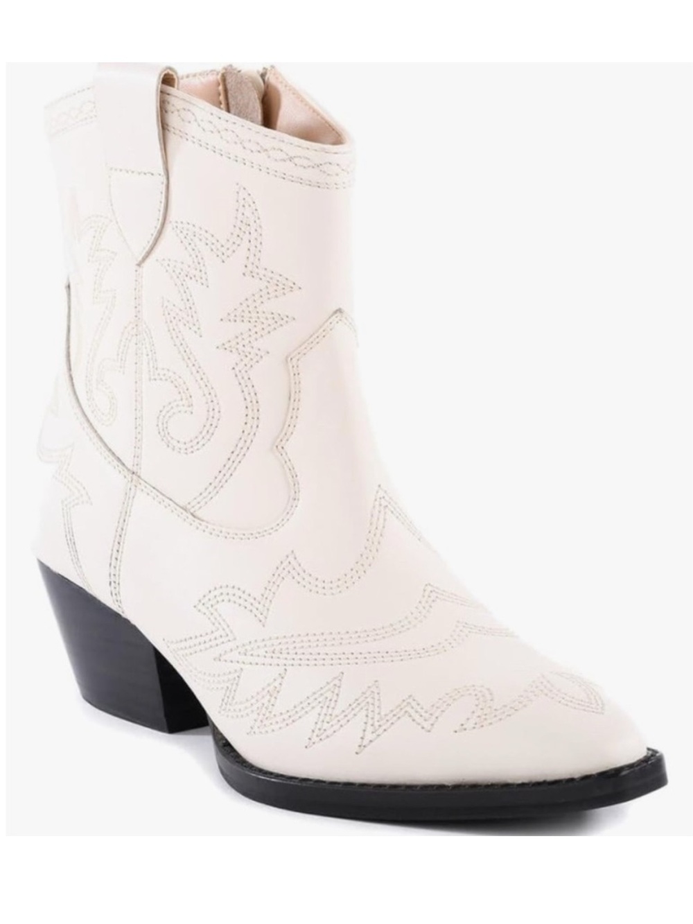 Seychelles Off White Women's Eagle Rock Western Cowboy Mini Ankle Boots 9.5 NWT!
